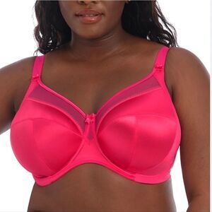Goddess 44DD Keira Pink‎ Satin Underwire Bra